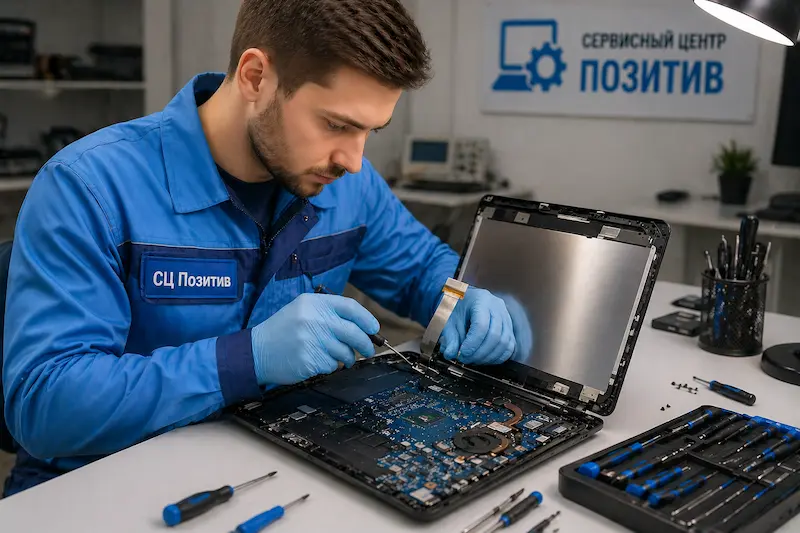 Ремонт шлейфа матрицы ноутбука в Гатчине