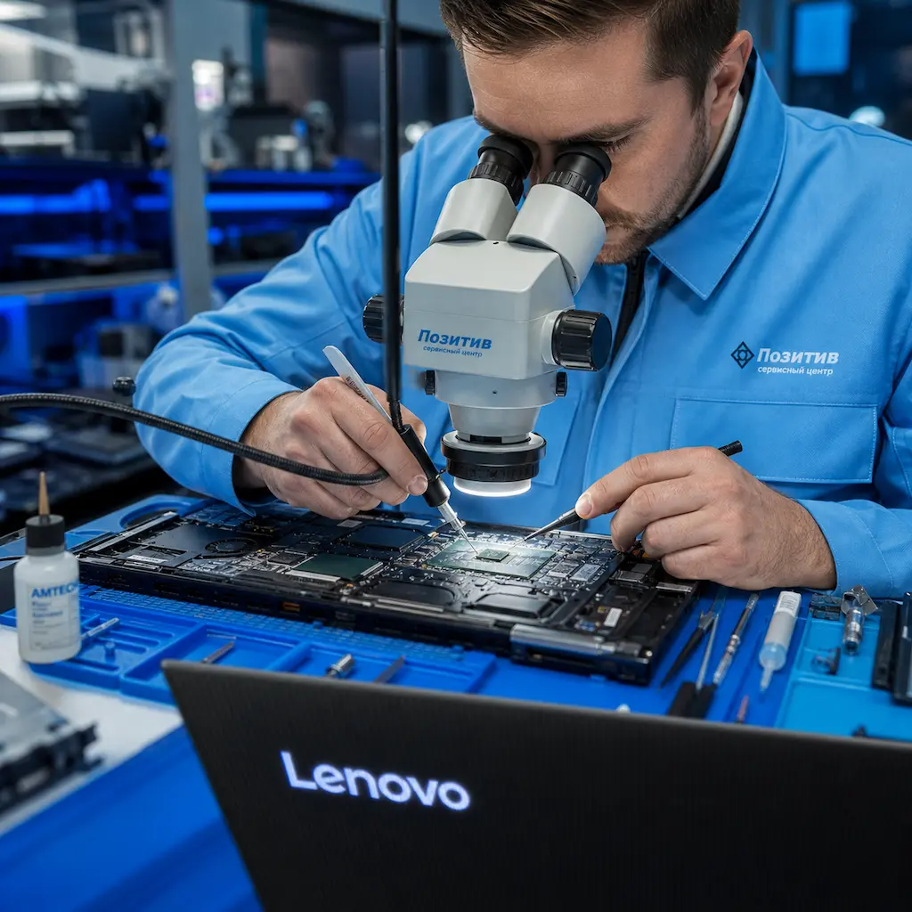 Замена видеокарты ноутбука Lenovo в Гатчине