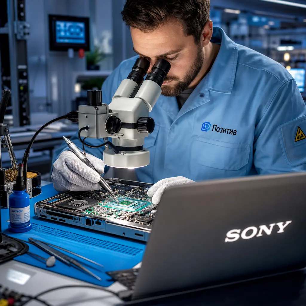 Замена видеокарты ноутбука Sony в Гатчине