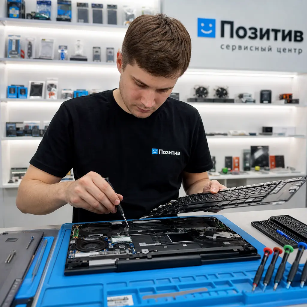 заменить клавиатуру на ноутбуке Samsung в Гатчине