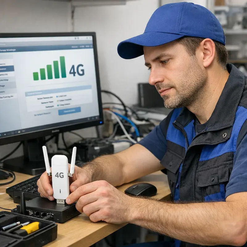 Настройка LTE модема в Гатчине