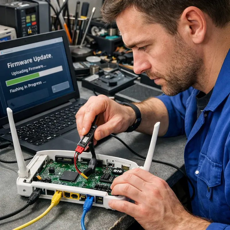 Обновление прошивки роутера в Гатчине