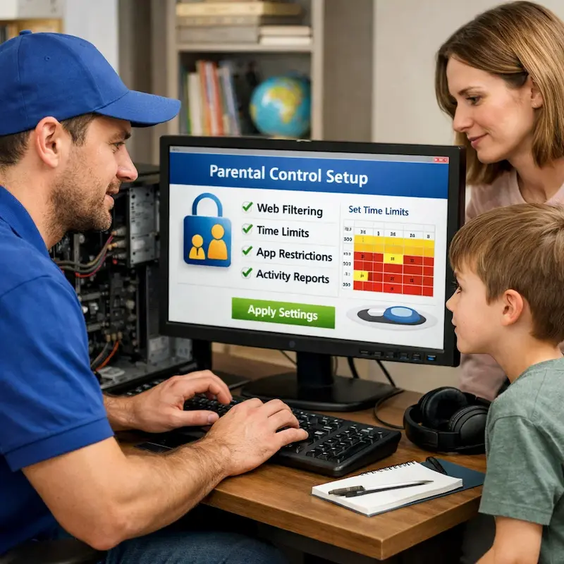 установка родительского контроля в Гатчине