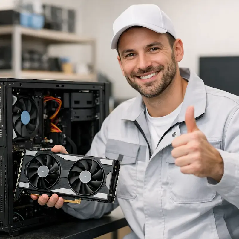 установка видеокарты на ПК в Гатчине