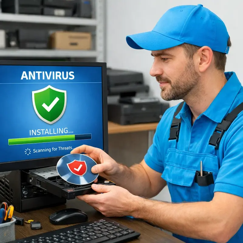 Установка антивируса в Гатчине на дому